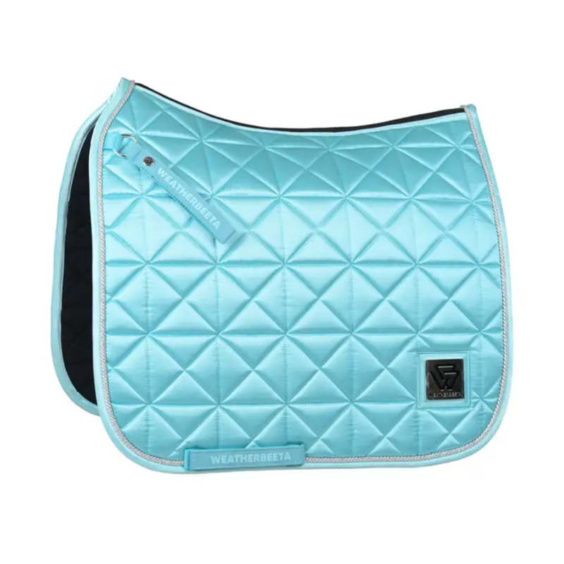 WeatherBeeta Satin Luxe Air-Tec Dressage Saddlepad - Aqua