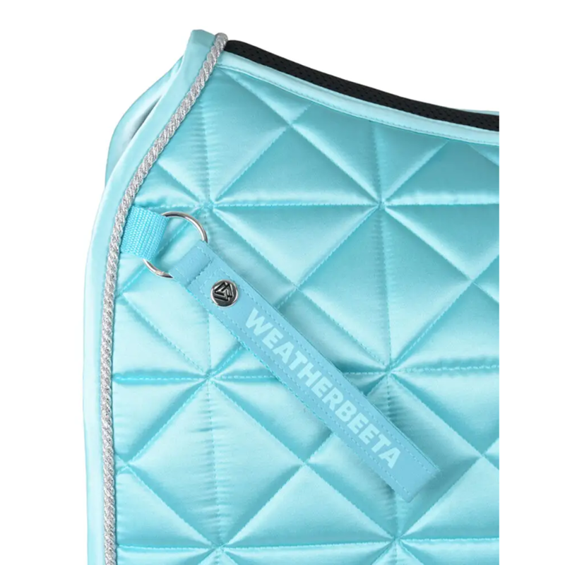WeatherBeeta Satin Luxe Air-Tec Dressage Saddlepad - Aqua-1