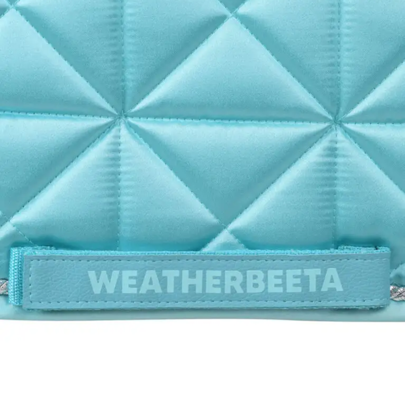WeatherBeeta Satin Luxe Air-Tec Dressage Saddlepad - Aqua-2