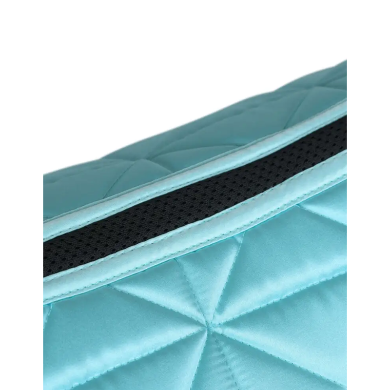 WeatherBeeta Satin Luxe Air-Tec Dressage Saddlepad - Aqua-3