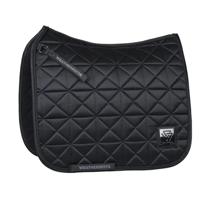 WeatherBeeta Satin Luxe Air-Tec Dressage Saddlepad - Black