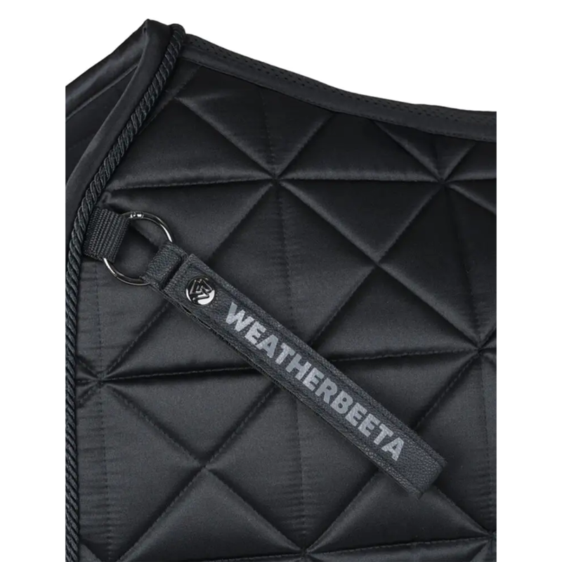 WeatherBeeta Satin Luxe Air-Tec Dressage Saddlepad - Black-1