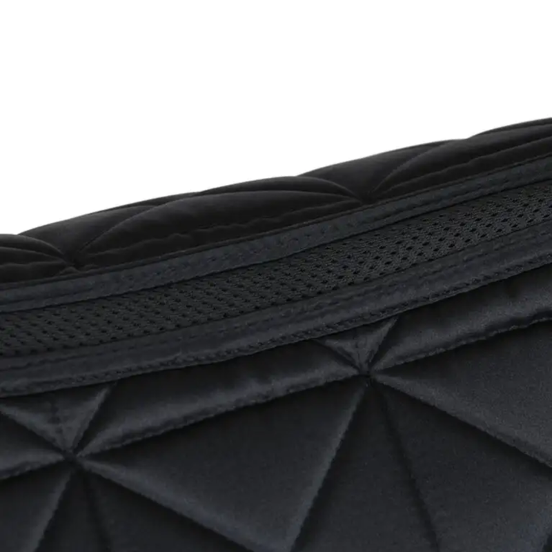 WeatherBeeta Satin Luxe Air-Tec Dressage Saddlepad - Black-2