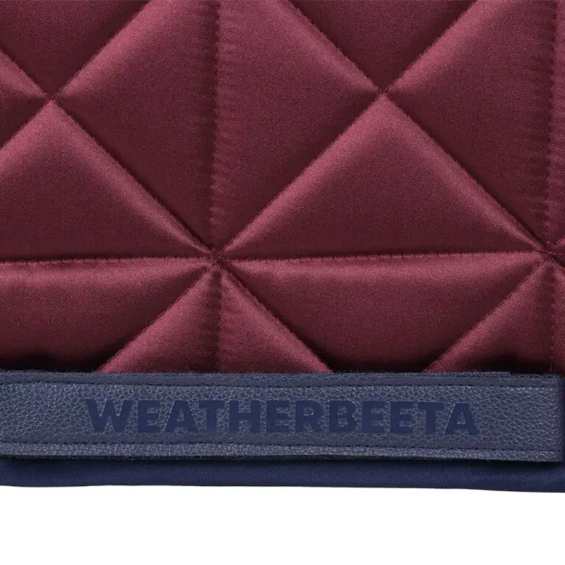 WeatherBeeta Satin Luxe Air-Tec Dressage Saddlepad - Burgundy-2