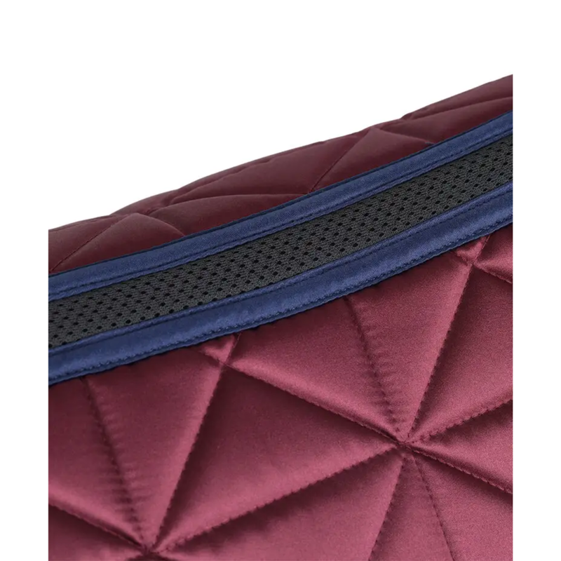 WeatherBeeta Satin Luxe Air-Tec Dressage Saddlepad - Burgundy-3