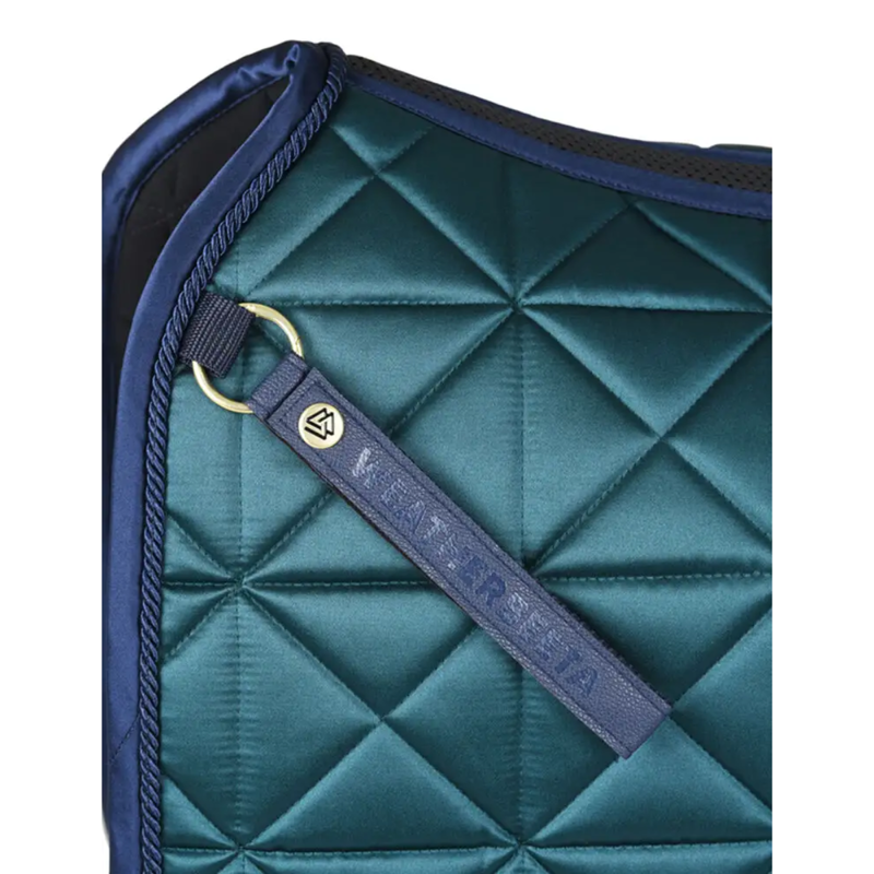 WeatherBeeta Satin Luxe Air-Tec Dressage Saddlepad - Green-1