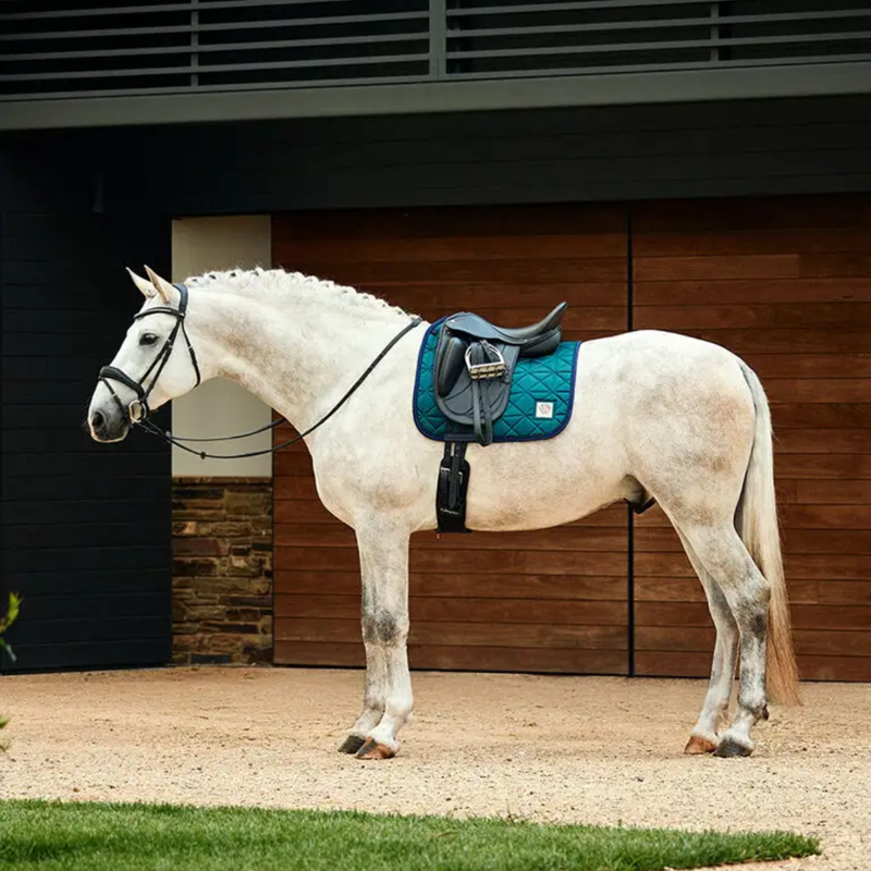 WeatherBeeta Satin Luxe Air-Tec Dressage Saddlepad - Green-4