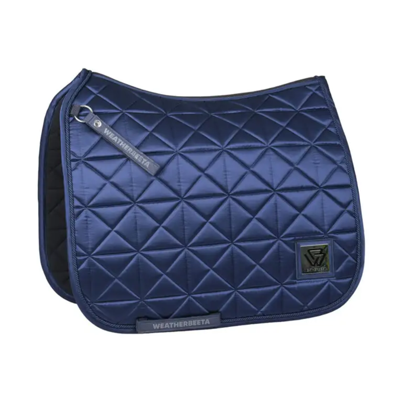 WeatherBeeta Satin Luxe Air-Tec Dressage Saddlepad - Navy