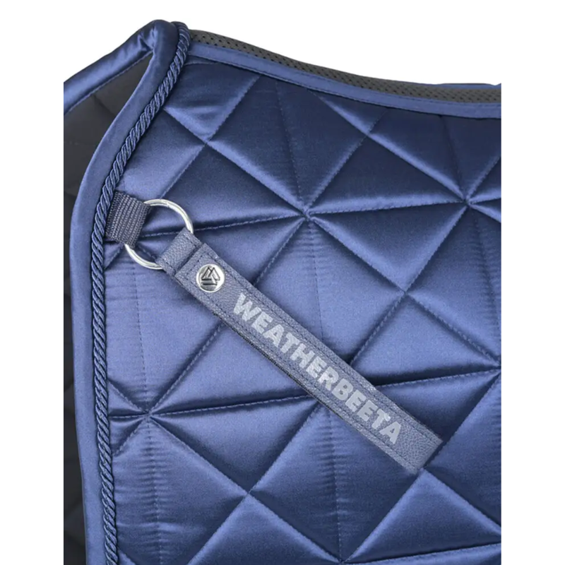 WeatherBeeta Satin Luxe Air-Tec Dressage Saddlepad - Navy-1