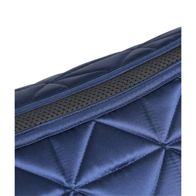 WeatherBeeta Satin Luxe Air-Tec Dressage Saddlepad - Navy-2