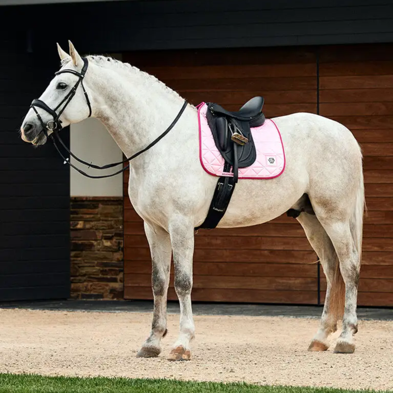 WeatherBeeta Satin Luxe Air-Tec Dressage  Saddlepad - Pink-4