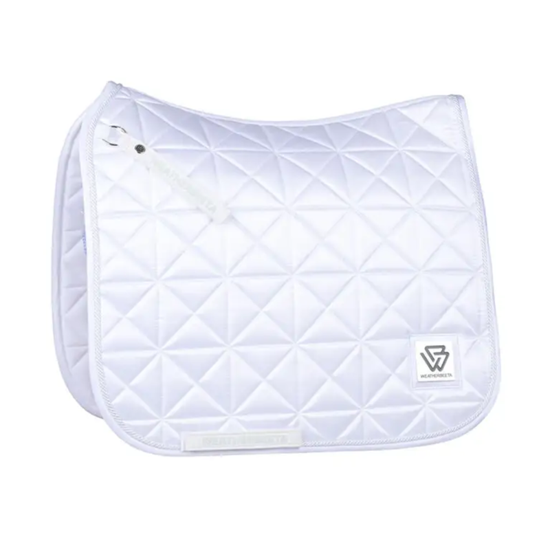 WeatherBeeta Satin Luxe Air-Tec Dressage Saddlepad - White