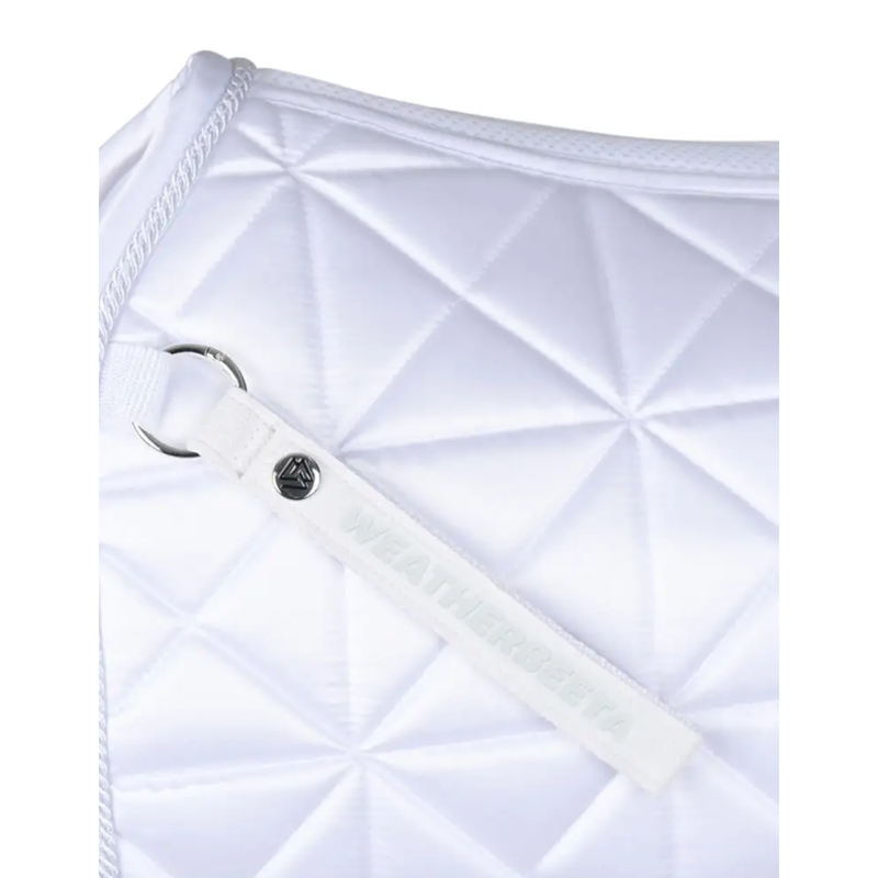 WeatherBeeta Satin Luxe Air-Tec Dressage Saddlepad - White-1