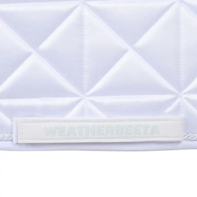 WeatherBeeta Satin Luxe Air-Tec Dressage Saddlepad - White-2