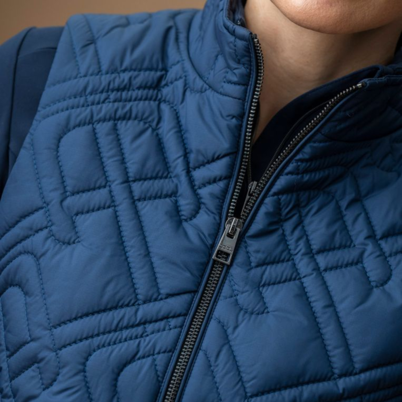 AA by Horseware Neve Monogram Quilted Gilet - Core Navy-2
