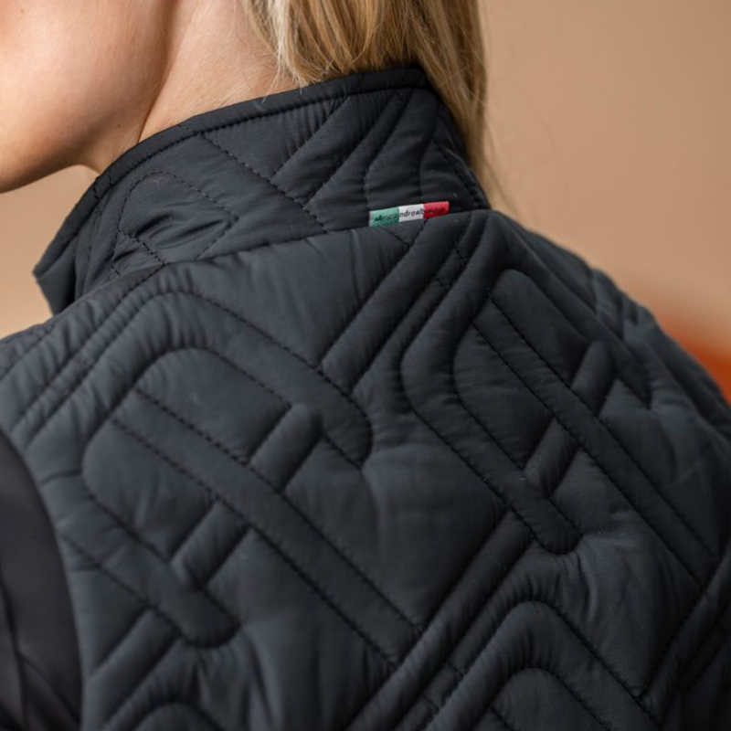 AA by Horseware Neve Monogram Quilted Gilet - Core Black-2