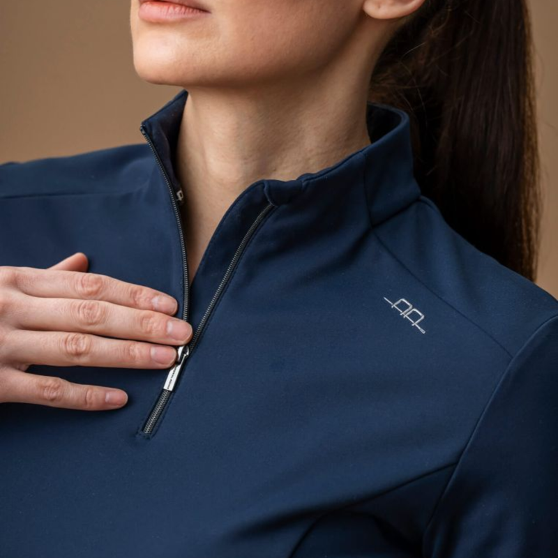 AA by Horseware Ladies Alize Inverno Training Top - Core Navy-2