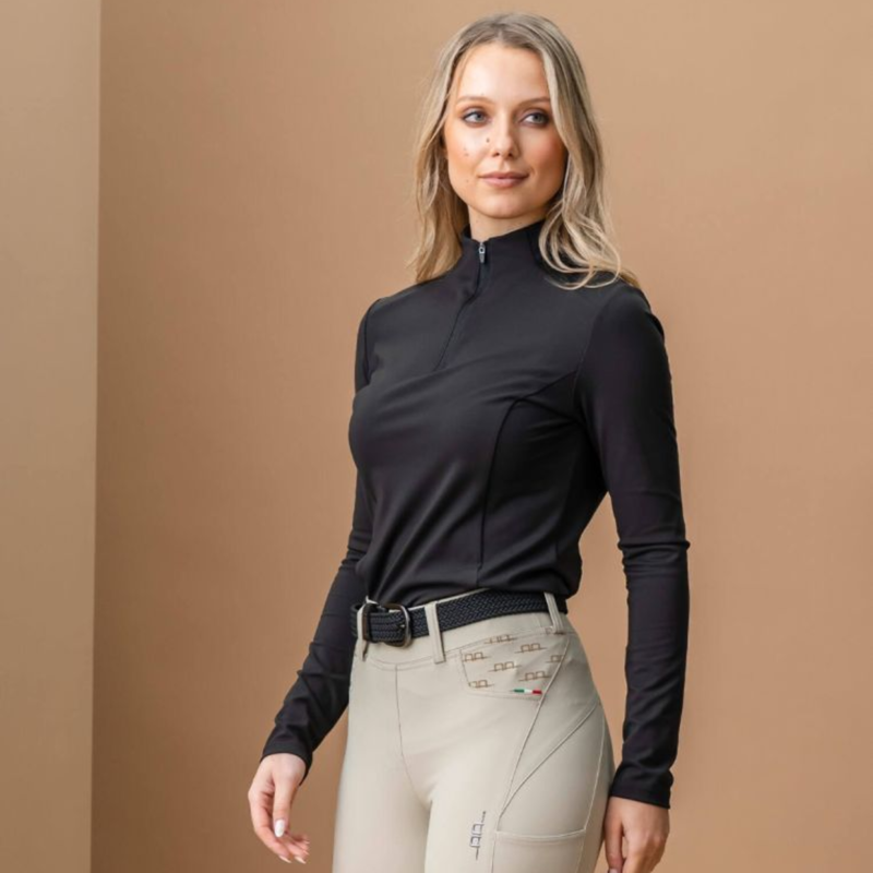 AA by Horseware Ladies Alize Inverno Training Top - Core Black-1