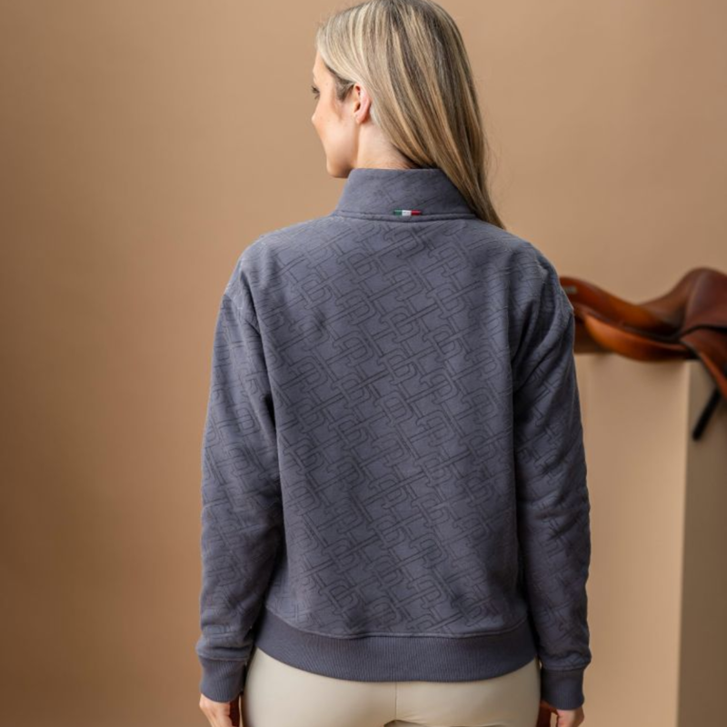 AA by Horseware Ladies Gabriella Half Zip Sweatshirt - Charcoal-1