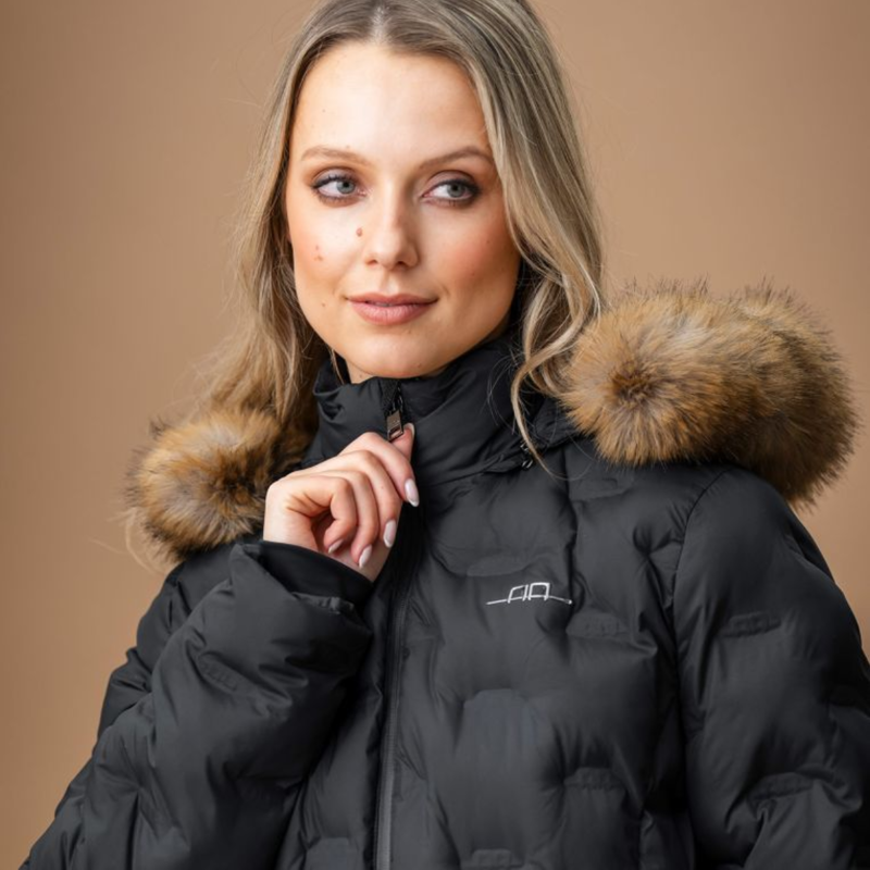 AA by Horseware Ladies Ara Puffer Coat - Core Black-1