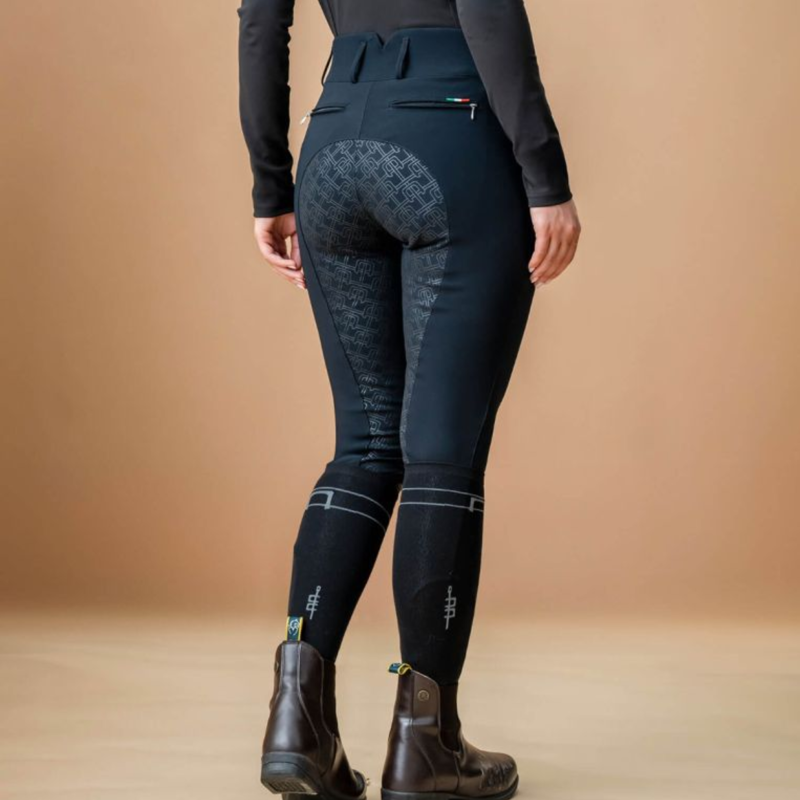 AA by Horseware Ladies Allora Full Seat High Rise Breech - Core Black-4