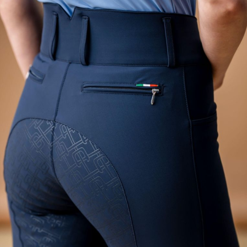 AA by Horseware Ladies Allora Full Seat High Rise Breech - Core Navy-2