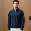AA by Horseware Men's Gabriel Quarter Zip Sweatshirt - Core Navy