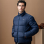 AA by Horseware Men's Quilo Monogram Puffer Coat - Core Navy