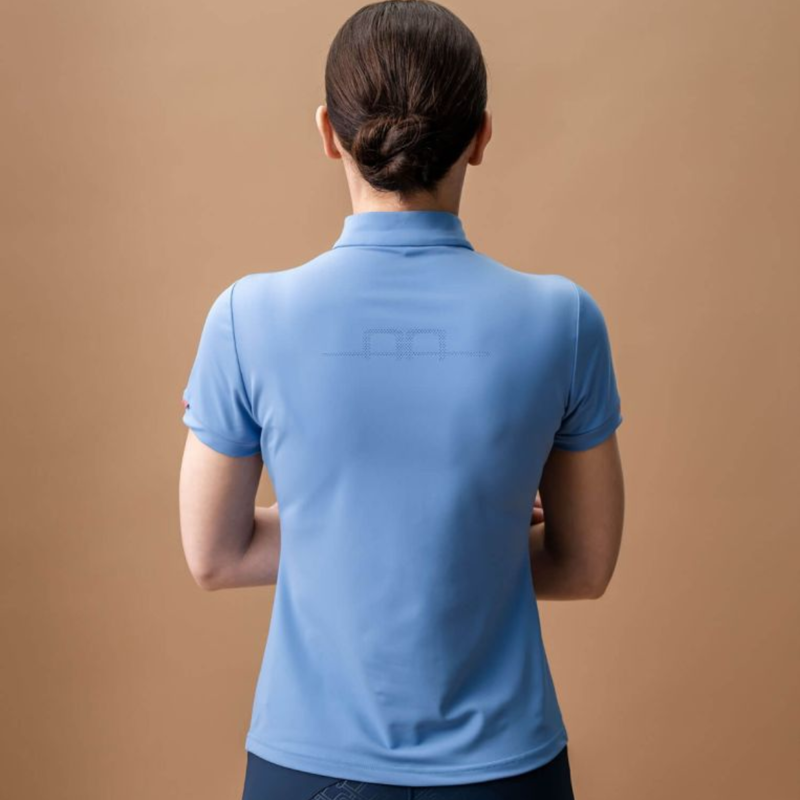 AA by Horseware Ladies Gia Tech Quarter Zip - Sicilian Blue-1