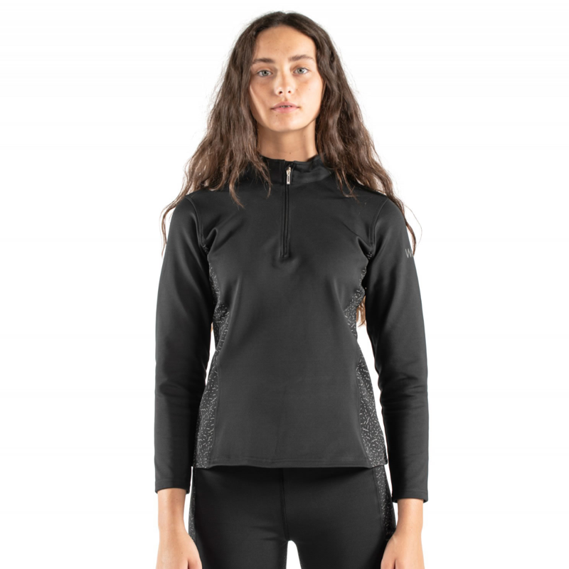 John Whitaker Ladies Hatfield Reflective Base Layer - Black