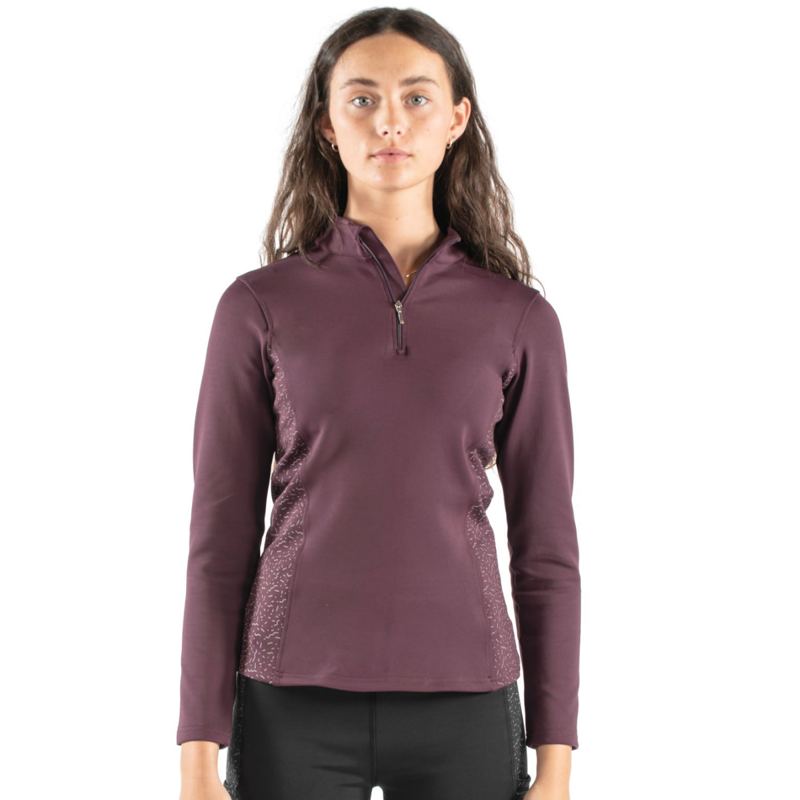 John Whitaker Ladies Hatfield Reflective Base Layer - Plum