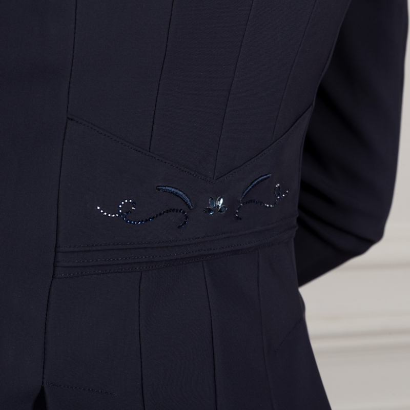 Coldstream Ladies Hermitage Diamante Show Jacket - Navy-5