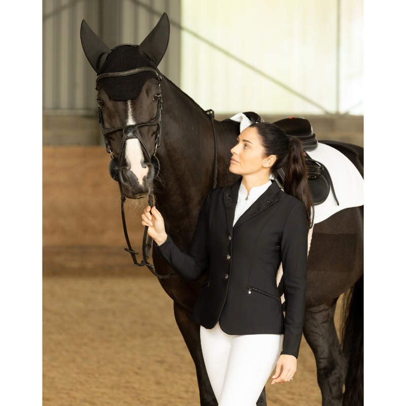 Coldstream Ladies Hermitage Diamante Show Shirt - White-5