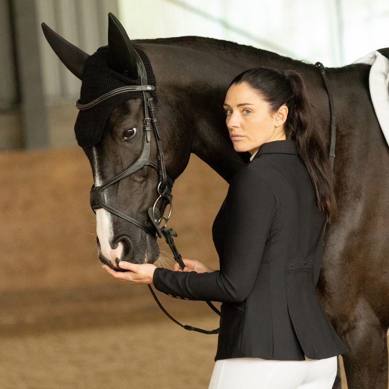 Coldstream Ladies Hermitage Diamante Show Jacket - Black-6