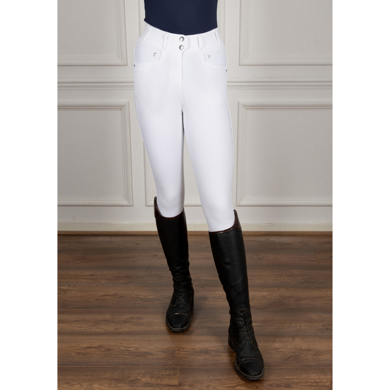 Coldstream Next Generation Hermitage Diamante Breeches - White