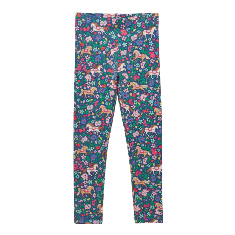 Joules Girls' DeeDee Leggings - Navy Ditsy Horse
