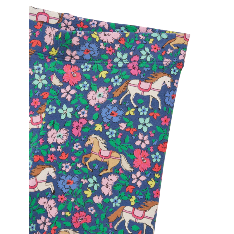 Joules Girls' DeeDee Leggings - Navy Ditsy Horse-1