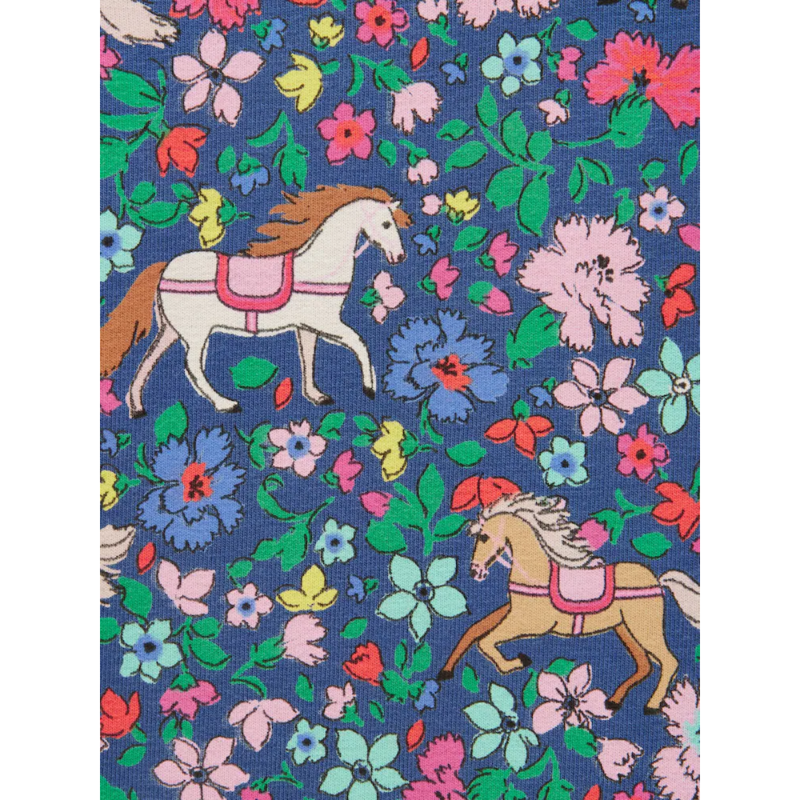 Joules Girls' DeeDee Leggings - Navy Ditsy Horse-3