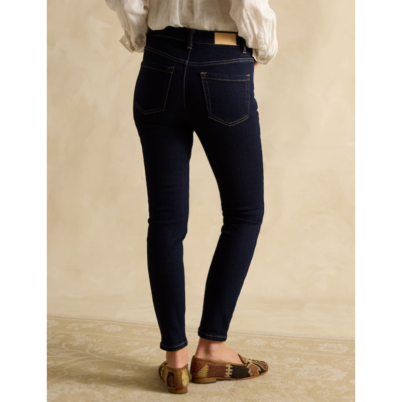 Joules Ladies Skinny Fit Mid Rise Jeans -  Denim Dark Wash-1