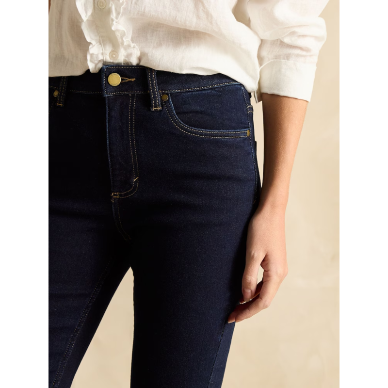 Joules Ladies Skinny Fit Mid Rise Jeans -  Denim Dark Wash-2