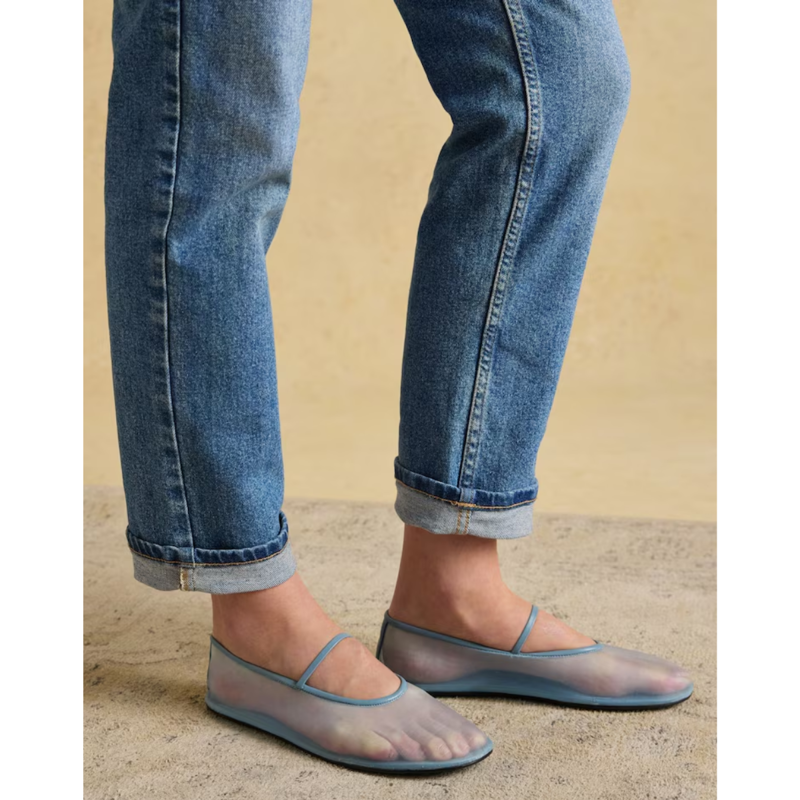 Joules Ladies Slim Straight Jeans - Mid Blue-5