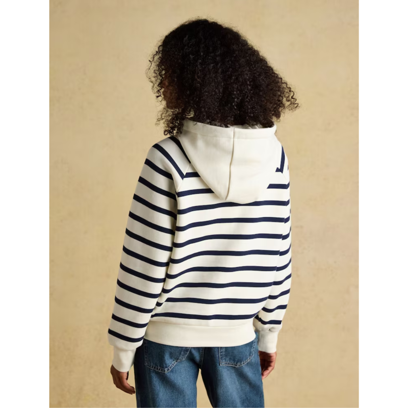 Joules Ladies Milbourne Hoodie - Cream/Navy-6