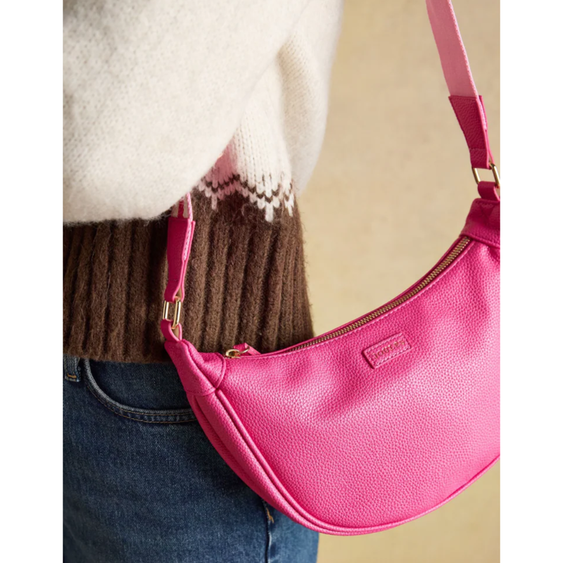 Joules Jade Half Moon Adjustable Cross Body Bag - Pink-5