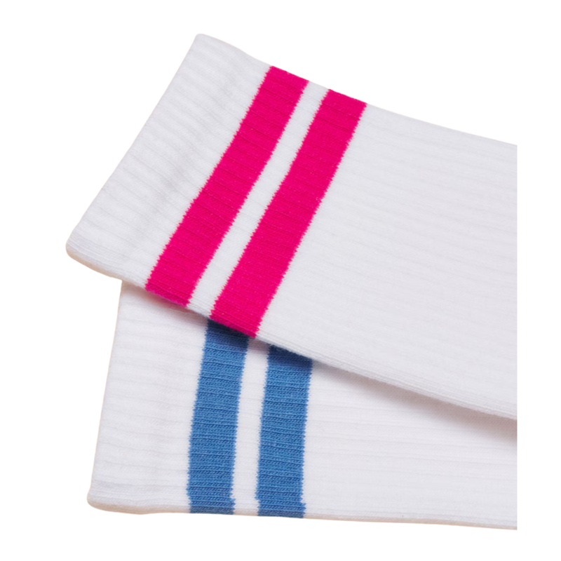 Joules Ladies Raindance Volley Sock 2 Pack - Pink Blue-1