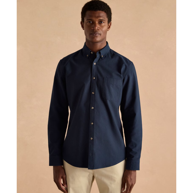 Joules Mens' Oxford Classic Fit Shirt - Navy Blue-1