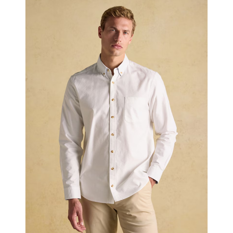 Joules Mens' Oxford Classic Fit Shirt - White-1