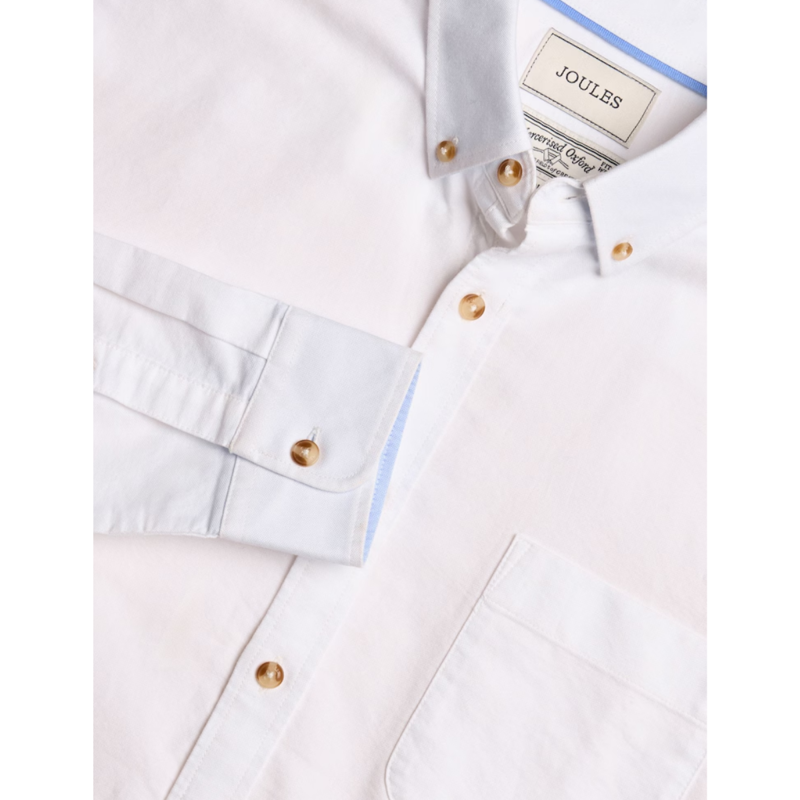 Joules Mens' Oxford Classic Fit Shirt - White-6