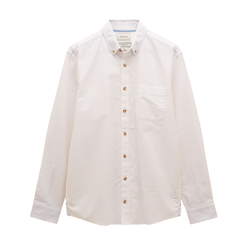 Joules Mens' Oxford Classic Fit Shirt - White