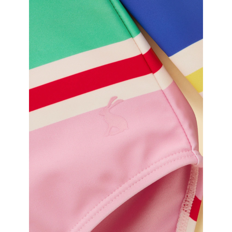 Joules Girls' Long Sleeve Sunsafe Swimsuit - Multi Stripe-3