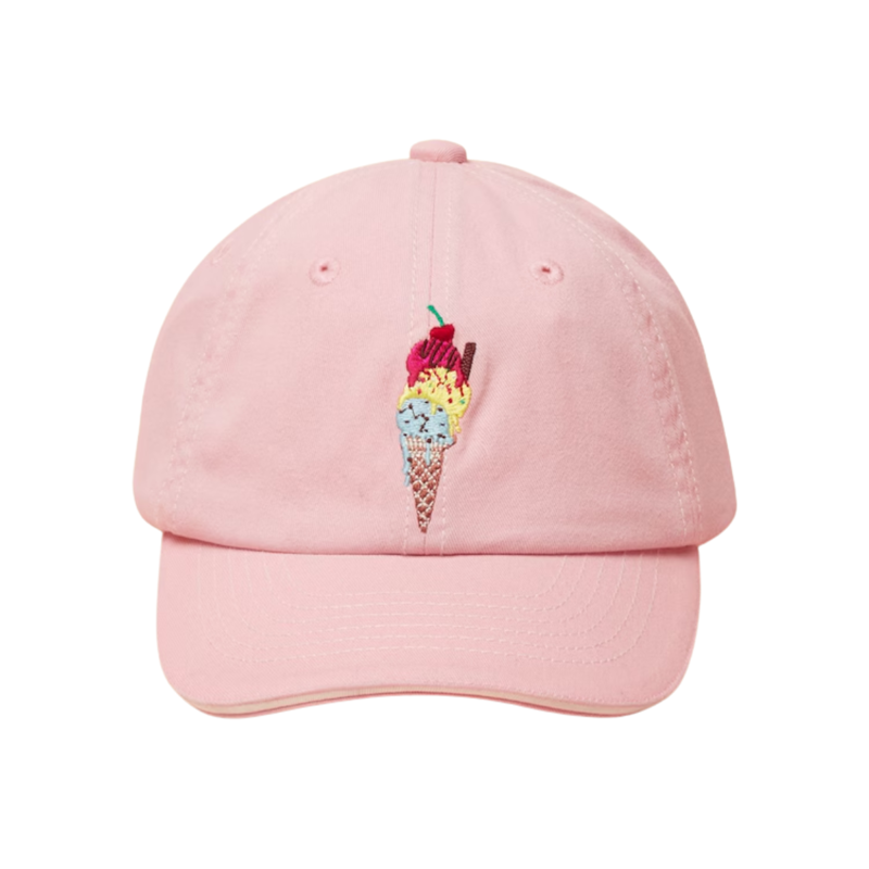 Joules Girls' Daley Icecream Baseball Cap - Pink